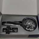 6-Mode High Pressure Handheld Shower Head Set, Consumer Reports Recommended HOPOPRO High Flow Hand Held Showerhead with 59 Inch Hose Bracket Teflon Tape Rubber Washers (Chrome)