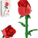3 x Red Preserved Rose Bouquet, Eternal Flower for Her Anniversary | Forever roses realistic petals and leaves,romantic gift wife, mom, girlfriend, sister,birthday valentine's