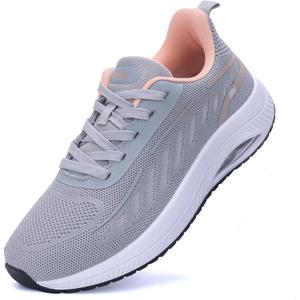 IIV Womens Walking Shoes with Arch Support Plantar Fasciitis Sneakers Women Orthotic Tennis Shoes for Workout (8.5, Greypink)