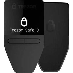 Trezor Safe 3 - Crypto Hardware Wallet with Secure Element & Passphrase, Color Touchscreen, Haptic Feedback, Bitcoin Security, Supports 1000s Coins & Tokens, Quick & Simple Setup 