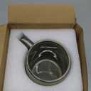 Ceramic Coffee mugs, 22 oz, Extra Large Mugs, Big Tea Cups, Large Handle, Pottery Mugs, Big Belly, Transmutation GlazeWide Bottom, Stripe Pattern, Microwave and Dishwasher Safe. (Gray)