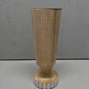 Decorative Wooden Cups, With The top Painted Black And A Base With White Dots 10" X 3.5"