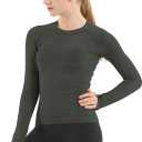 MathCat Seamless Workout Shirts for Women Long Sleeve Yoga Tops Sports Running Shirt Breathable Athletic Top Slim Fit  (Black), M