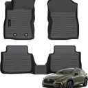 Auxko All Weather Floor Mats Fits for Subaru Crosstrek 2024 2025 2026 & Subaru Impreza 2024-2026 TPE Rubber Liners Accessoires All Season Guard Mats for 1st & 2nd Row