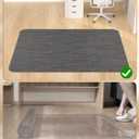 Blvornl Office Chair Mat for Hardwood Floor, 35.4"*47.2" Desk Computer Mat for Hard Wood, Large Anti-Slip Hard Floor Protector Rolling Chair Mat, PVC Desk Rug for Office Black