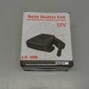 12V Car Heater,200W Portable Car Heater for Vehicle Car Windshield Heater Defrost Defogger Car Heater That Plugs Into Cigarette Lighter (Black)