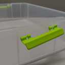 2 Layer Plastic Storage Containers with Lids, Multipurpose Clear Stack & Carry Box, Portable Craft Organizers and Storage Bin for Organizing Art & Craft, Sewing, Makeup, Nail Supplies (Green)