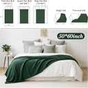 Kinlop Fleece Blanket Bulk 60 x 50 Inch Soft Lightweight Fleece Cozy Blanket Warm Throw Plush Pet Throw for Bed Couch Sofa Home Office Wedding Gifts Travel Camping(Green Tones,40 Packs)