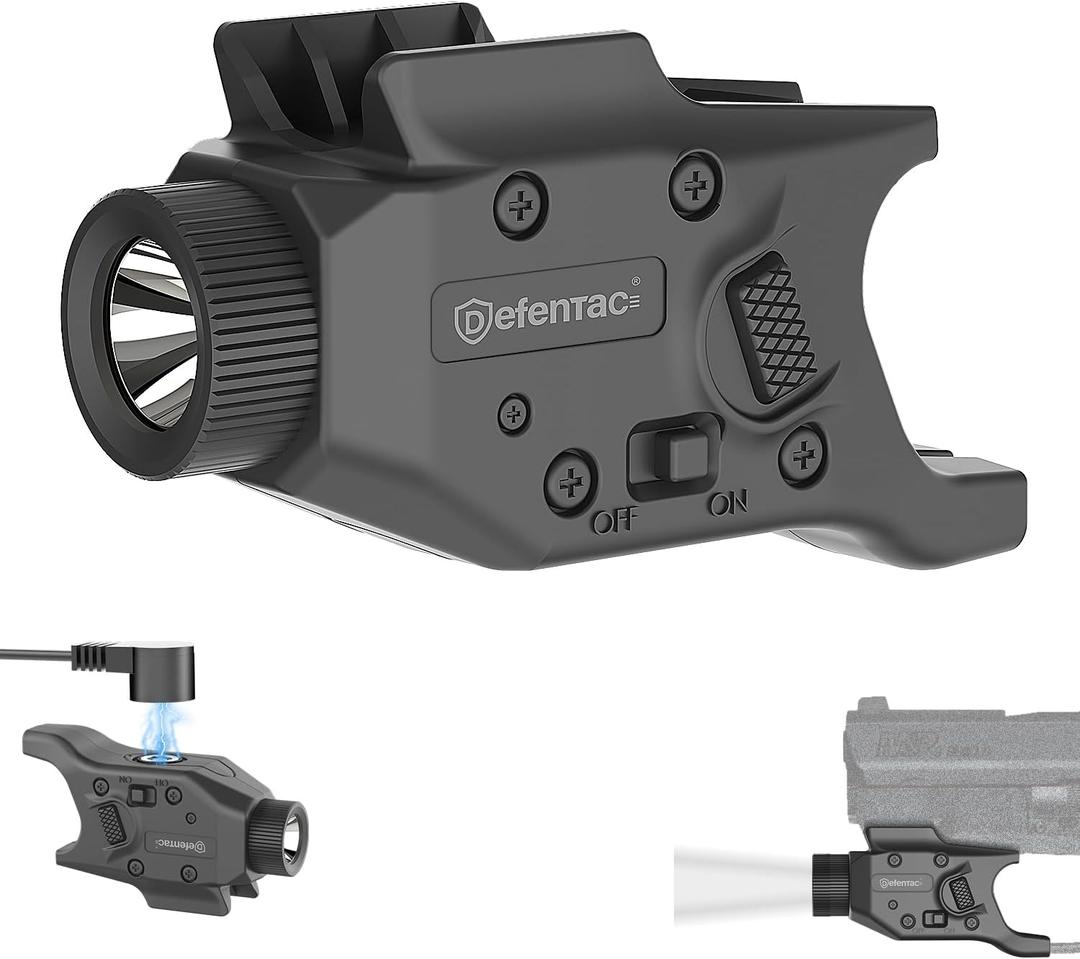 DEFENTAC 500 Lumens Pistol Light is Exclusive Compatible with M&P Shield and Plus (9mm/ 40, not for EZ Model) Only, Momentary and Strobe