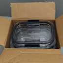 Rubbermaid Brilliance Food Storage Container, Medium, 3.2 Cup, 5 Pack, Clear & Leak-Proof Brilliance Food Storage Set, 1.3 Cup Plastic Containers with Lids, 5-Pack, Clear