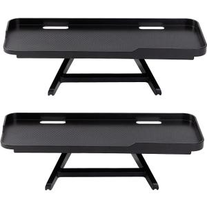 2-in-1 Adjustable TV Top Shelf & Screen Shelf Monitor Top Storage Bracket for Cellphone, Media Boxes, Game Console, Router & Home (11.8 x 4.7 Inch)
