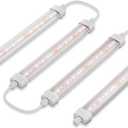 Spider Farmer Glow30 LED Grow Lights Kits, Sunlike Full Spectrum Integrated Plant Waterproof Growing Lamp Supplemental Bars for Grow Tent Indoor Greenhouse Plant Seedling Veg Flower, 4-Pack
