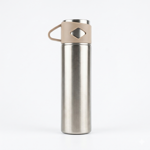 Stainless Steel Thermo 700ml/23.7oz Vacuum Insulated Bottle with Cup for Coffee Hot drink and Cold drink water flask (Single)