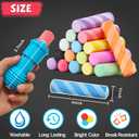 Sidewalk Chalk for Kids, Bucket Pack (46 Count + 2 Chalk Holders), Jumbo | Washable | Non-Toxic, Colored Chalks Bulk Set for Driveway, Outdoor Activities