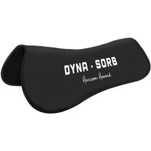 Harrison Howard Dyna-Sorb Full Shock Absorbing Memory Half Saddle Pad for Horse (Mars Black 1 (with White Print))