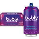bubly Sparkling Water, Blueberry Pomegranate, Zero Sugar & Zero Calories, 12 Fl Oz Cans (Pack of 8) (EXP 07/06/26)