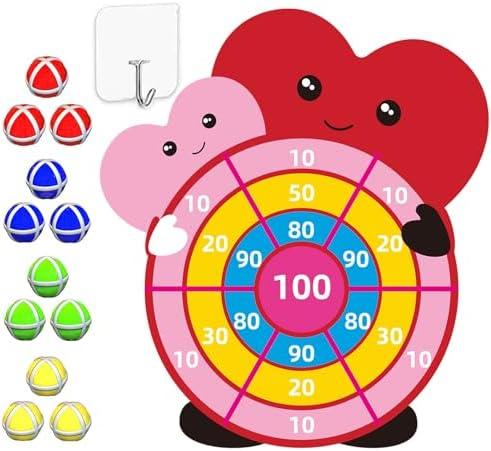 Valentines Day Gifts for Kids,30" Large-Dartboard Game,Valentine Gift Toys Exchange for Boys Girls Toddlers Classroom School Party Favor Supplies Decorations