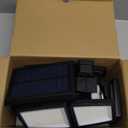 Tuffenough Solar Outdoor Lights 2500LM 210 LED Security Lights with Remote Control,3 Heads Motion Sensor Lights, IP65 Waterproof,270 Wide Angle Flood Wall Lights with 3 Modes(2 Packs)