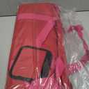 American Mahjong Tile Set,166 White Tiles Mahjong Set,4 Colors Mahjong Racks,Travel Mahjong Set with Red Carrying Bag