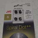 JVC EPFX10 Spiral Dot Earpieces  Set of (4) Ear Tips, Sizes Small Through Large, Fits Many JVC Models (Small) Black