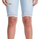 YMI Women's Wannabettabutt High Rise Button-Fly Bermuda Shorts White 9/29