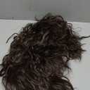 Topcosplay Men Wigs 80s Mullet Wig Long Brown Curly for Rock Disco Party Costume