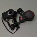 QS-S4 36V-60V Thumb Throttle LCD Display with Ignition Lock Key Fit for Zero 8 9 10 8X 10X Electric Scooters, 6PIN Display Meter E-Scooter Parts