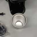 Small Single Serve Coffee Maker, Fast Brew One Cup Coffee Machine for K Cup and Grounds, 6 to 12 oz. Brew Sizes, Capsule Coffee Machine with Descaling Reminder and Viewing Tank, Black (9.45 Inches)