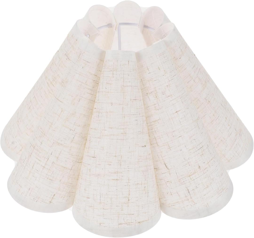 Cloth Lamp Shade Petal Lampshade Clip On Light Chandelier Lamp Shade Replacement for Table Floor Light