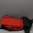 Premium Christmas Ornament Storage Box  Holds up to 72-3 Ornaments + 6 Side Slots for Figurines & Nutcrackers  Holiday Decoration Organizer  Durable 600D Red Canvas