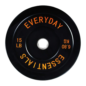 Fitvids 2-Inch Olympic Bumper Plates, Perfect Weight Plates for Weightlifting and Strength Training, 15 LB