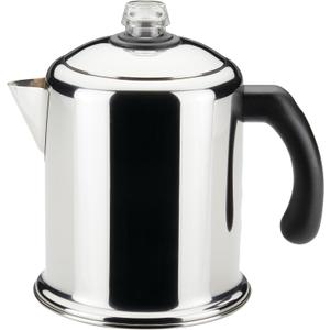 Farberware Classic Yosemite Stainless Steel Stovetop Coffee Percolator - 8 Cup, Silver