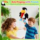 Animal Hand Puppets 11 Inch Bird Plush Toucan Owl Eagle Parrot Flamingo Peacock Puppet Toys Role-Play Puppets for Kids Storytelling Imaginative Pretend Play Teaching Preschool(Toucan)