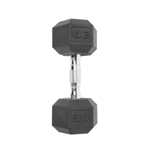 30 POUND DUMBBELL Coated Hex Single Weight