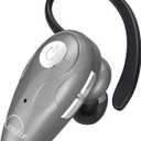 Bluetooth Headset, V5.0 Ultralight Wireless Headphone Cell Phone Earpiece with Mic Headsetcase, Volume Control, Handsfree Earbud for iPhone, Android,Samsung Smartphone (Silver)