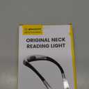 Glocusent Book Light, 3-Color & 6-Brightness Reading Light, Bendable Neck Light, 80-hr Lasting Rechargeable Book Light, Perfect Reading Lights for Books in Bed, Knitting, Repairing, Book Lovers Gifts (Standard-Medium, Gray)