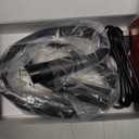 LUXJET Book Light for Reading and Crocheting Rechargeable Neck Light for Knitting and Repairing, Eye-Friendly Neck Reading Light with 3 Colours and Dimmable Brightness (Three Color Temperature (6000K-4000K-3000K), Black)