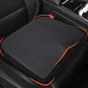 Car Seat Cushion, Comfort Memory Foam Car Cushions for Driving - Sciatica & Lower Back Pain Relief, Driver Seat Pillow for Auto, Office Chair, Wheelchair - Classic Black