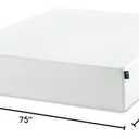 ZINUS 12 Inch Green Tea Memory Foam Mattress [New Version], Full, Fiberglass free, Medium Firm Feel, Zoned Pressure Relief, Certified Safe Foams & Fabric, Mattress in A Box (White)