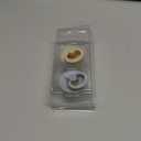 BIBS Pacifiers - Set of 2 | Colour Pacifier with Anatomical Nipple | BPA-Free Natural Rubber | Made in Denmark | Vanilla/Cloud, 0-6 Months