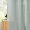 NICETOWN Thick Linen Sage Green Curtains 84 inch Length 2 Panels, Grommet Linen Blend Privacy Added Flax Boho-Chic Light Filtering Window Drapes for Bedroom/Living Room, W55 x L84