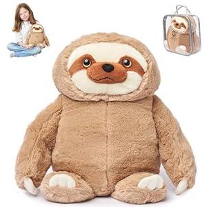 ODOXIA Weighted Animals for Anxiety 3.1lb Sloth | Stuffed Weighted Plush for Kids, Adults | Weighted Stuffed Animals | Weighted Plushies | Weighted Plushie