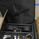 Extra Long Collapsible Wagon Cart, 480LBS Heavy Duty Utility Wagons with All-Terrain Wheels, Foldable Grocery Carts for Gardening, Shopping, Beach, Camping, Black (Ebony)