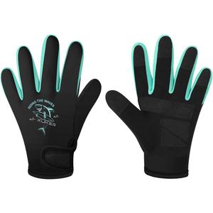 XUKER Neoprene Gloves for Kids, 2mm Wetsuit Dive Gloves Keep Warm for Diving Scuba Kayaking Snorkeling Swimming Water Sports, X-Large (Black, XL)