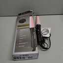 Remington CI9538 Pro 1"-1.5" Pearl Ceramic Conical Curling Wand, Digital Controls + 10 Heat Settings, Black/Pink