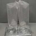 2 Pack Cereal Dispensers, Wall Mounted Food Dispenser Large Capacity Candy Dispenser, Double Dry Food Dispensers Wall Mount, Grain Dispenser for Kitchen Storage Oatmeal Snack Coffee Beans Candy, Black