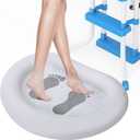 Inflatable Pool Foot Bath Basin, Foot Soaking Bath Basin Foot Bath for Pool Entry Ladder, Pool Foot Wash Basin for Above Ground Swimming Pools Hot Tub Spas, Pool Accessories