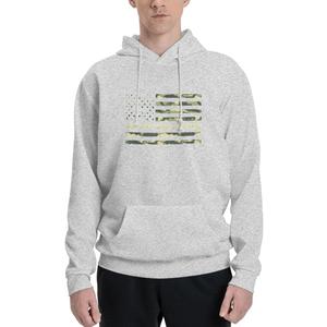 I Proudly Support Our Troops Vintage Pullover Hoodie For Men, Size M