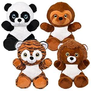 Rhode Island Novelty 15" Jungle Assortment Plush, 1 Piece per Order