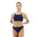 TYR Durafast One Diamondfit Bikini Swimsuit for Women - Athletic Training and Competition Swimwear Set - Resists Chlorine Navy M